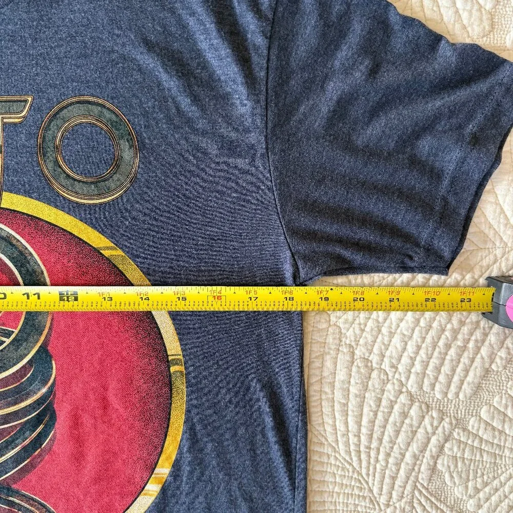 Toto 40th Anniversary 2018 Tour Shirt | Grey | Men's M - Picture 6 of 7